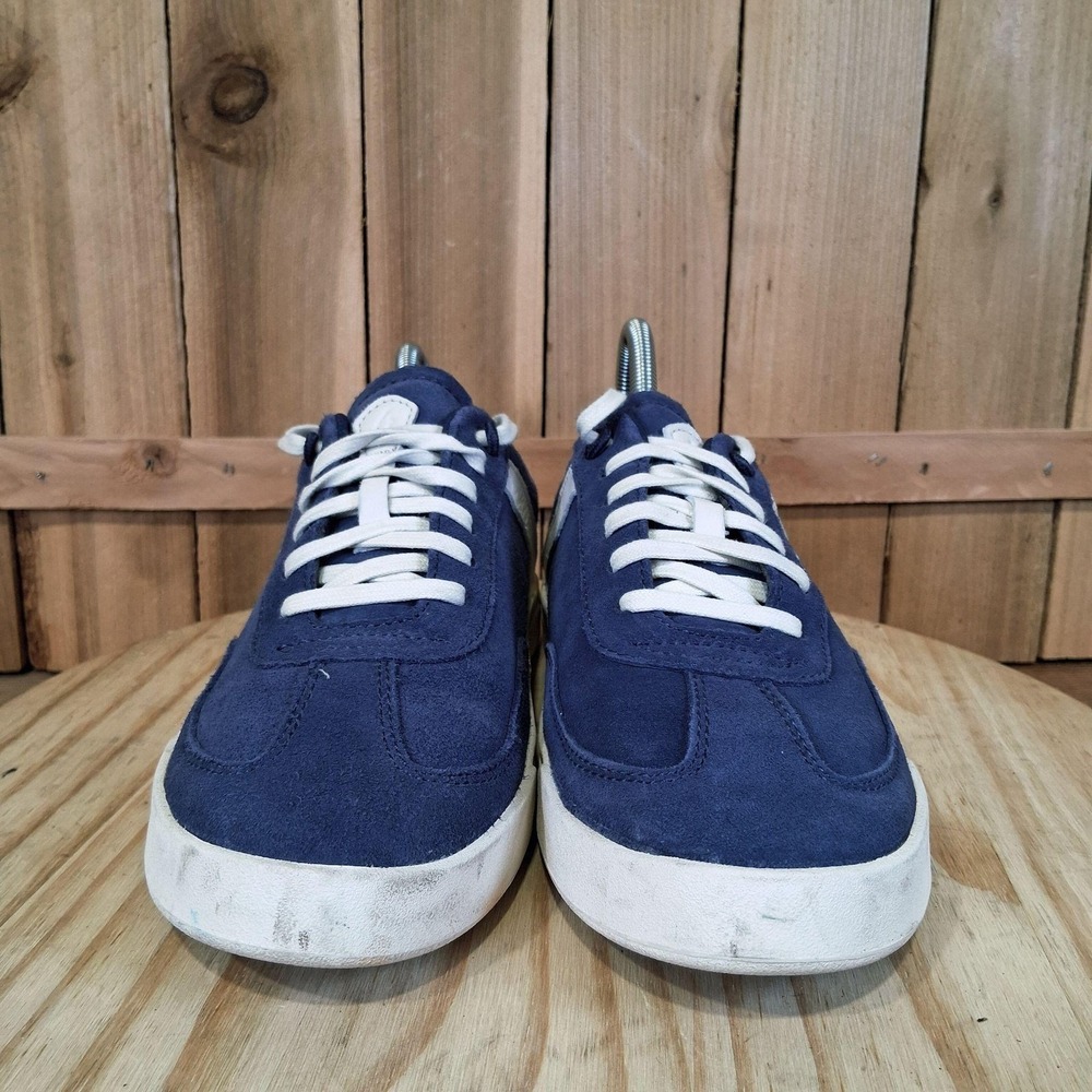 OluKai Ha'upu Shoes Womens 8.5 Blue Leather Walking Comfort Sneakers 20493-5418 - Picture 2 of 10